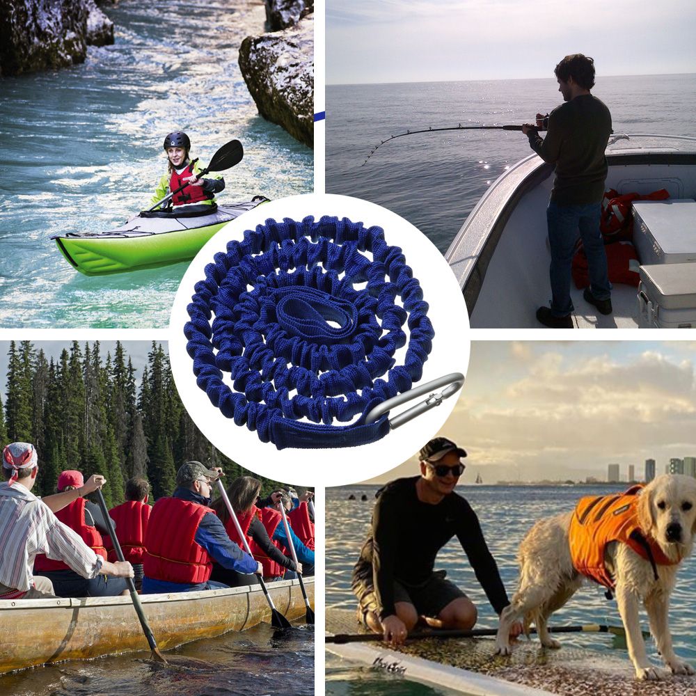 Adjustable Elastic Kayak Canoe – обзор и цена Fishing Kayak Paddle Leash