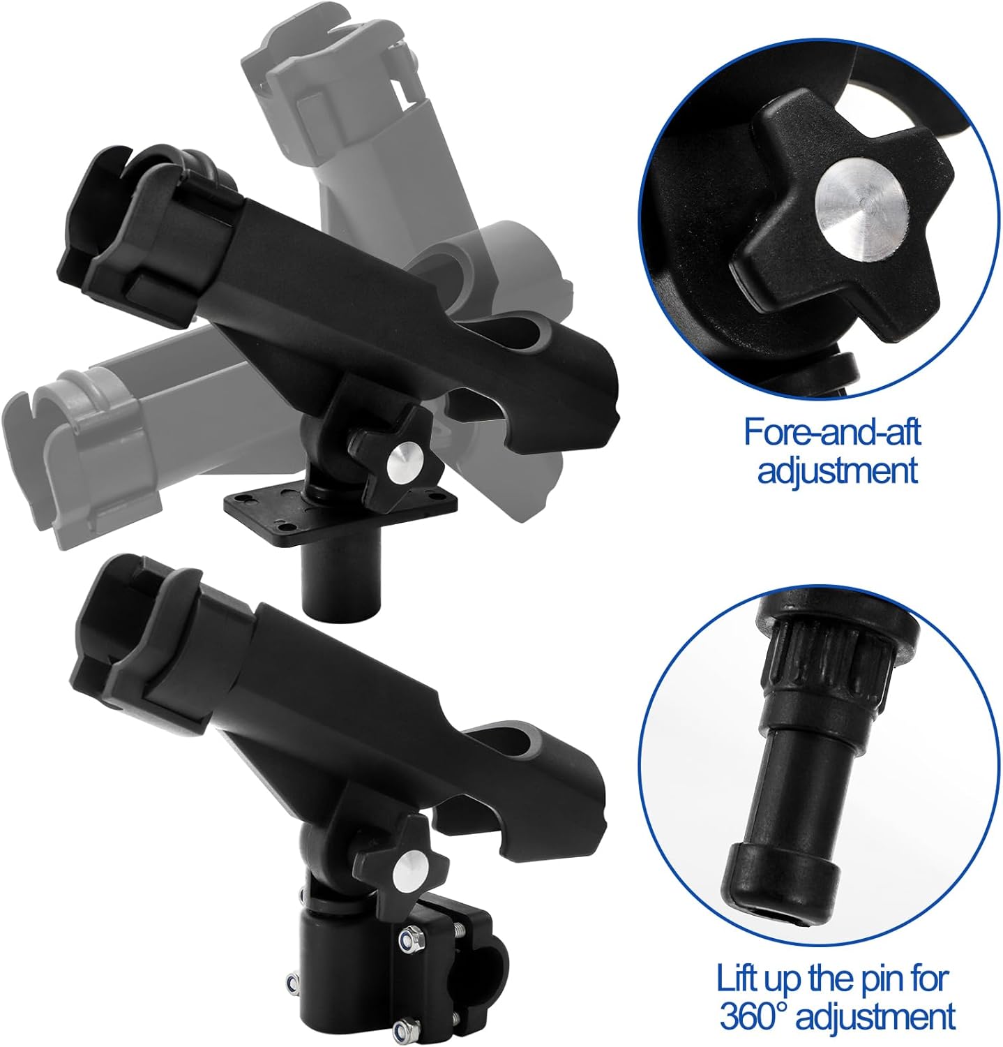 2 Pack Fishing Rod Holder with – обзор и цена Fishing Kayak Rod Holder
