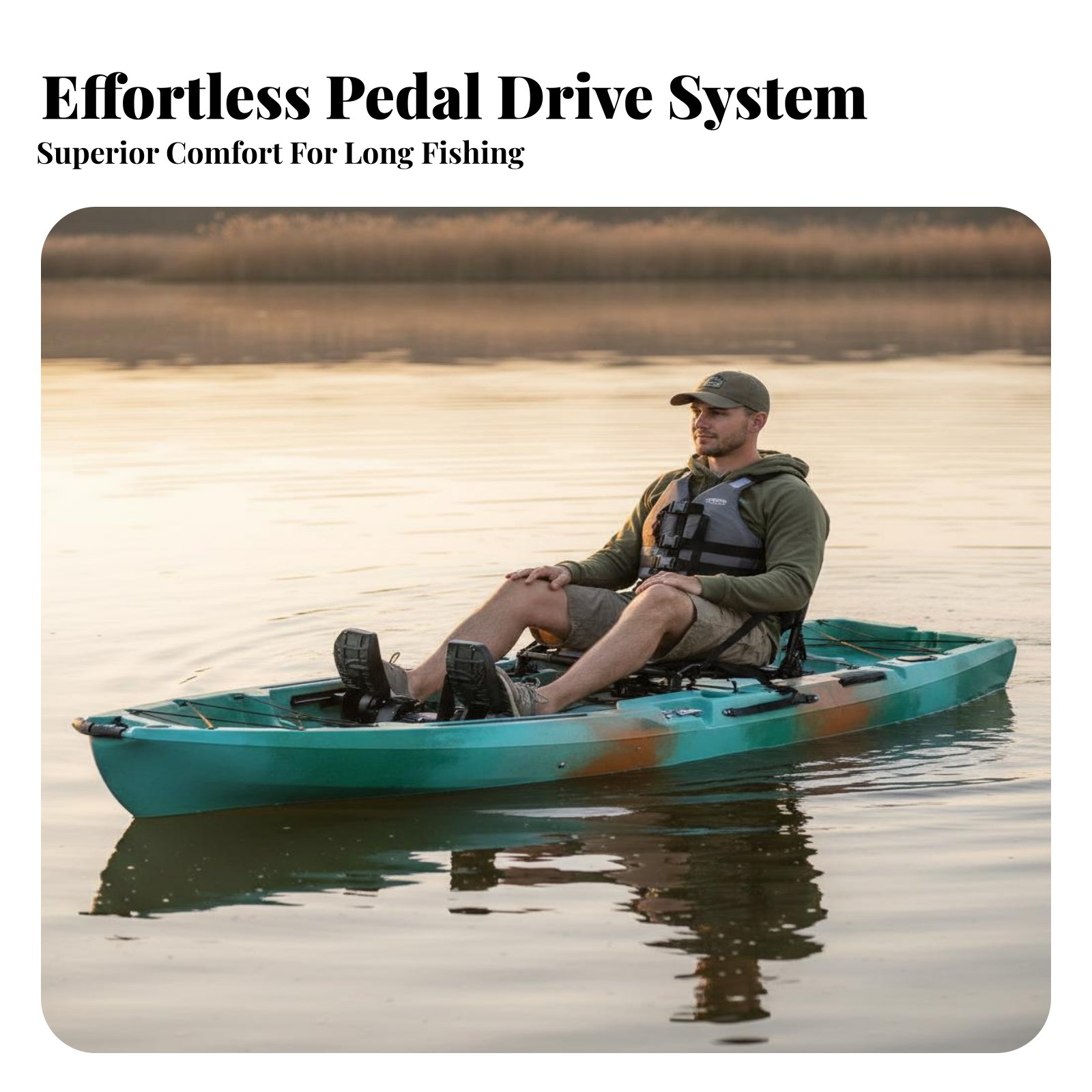 Pedal Drive Fishing Boat Folda – обзор и цена Fishing Kayak Inflatable