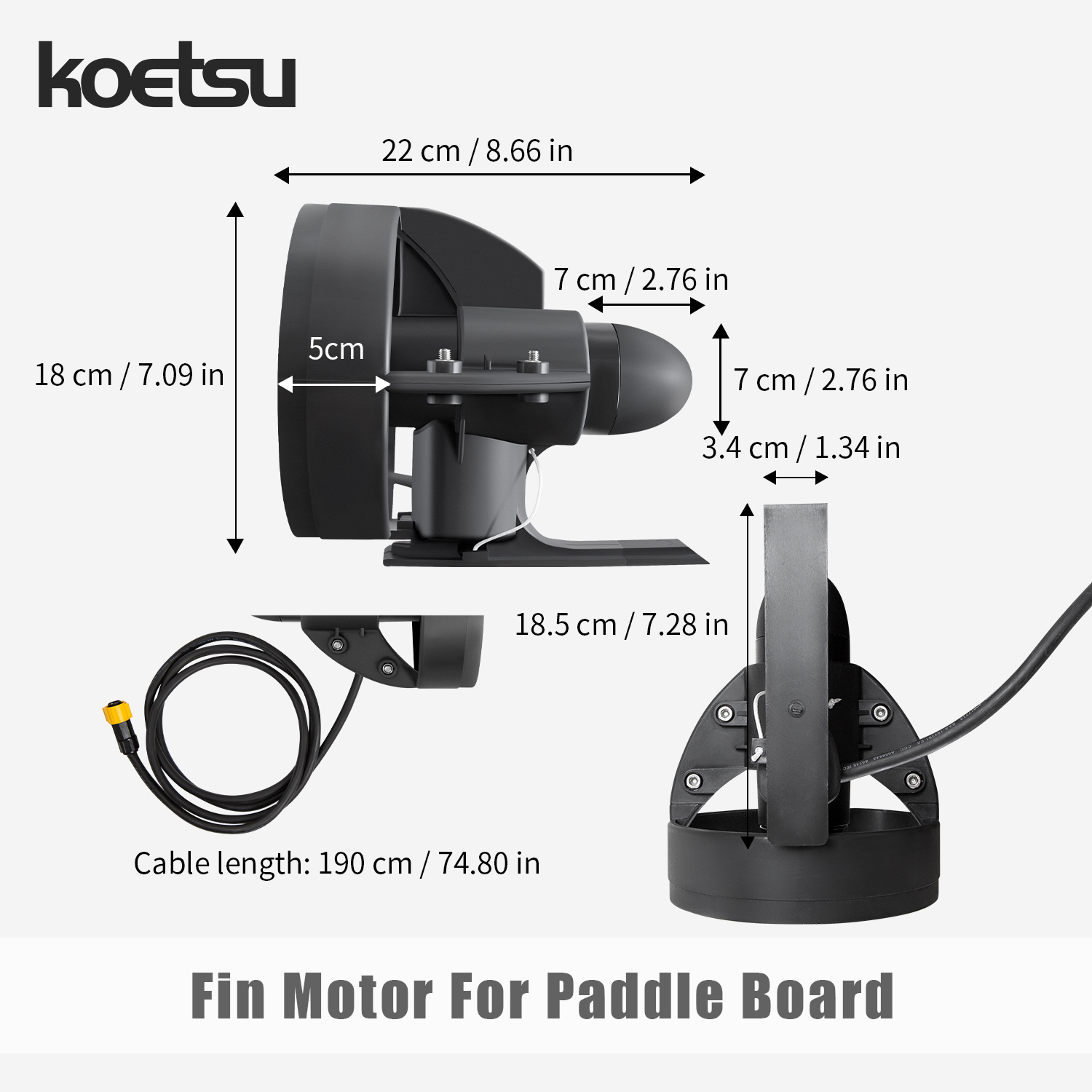 KOETSU paddle board underwater – обзор и цена Fishing Kayak Trolling Motor