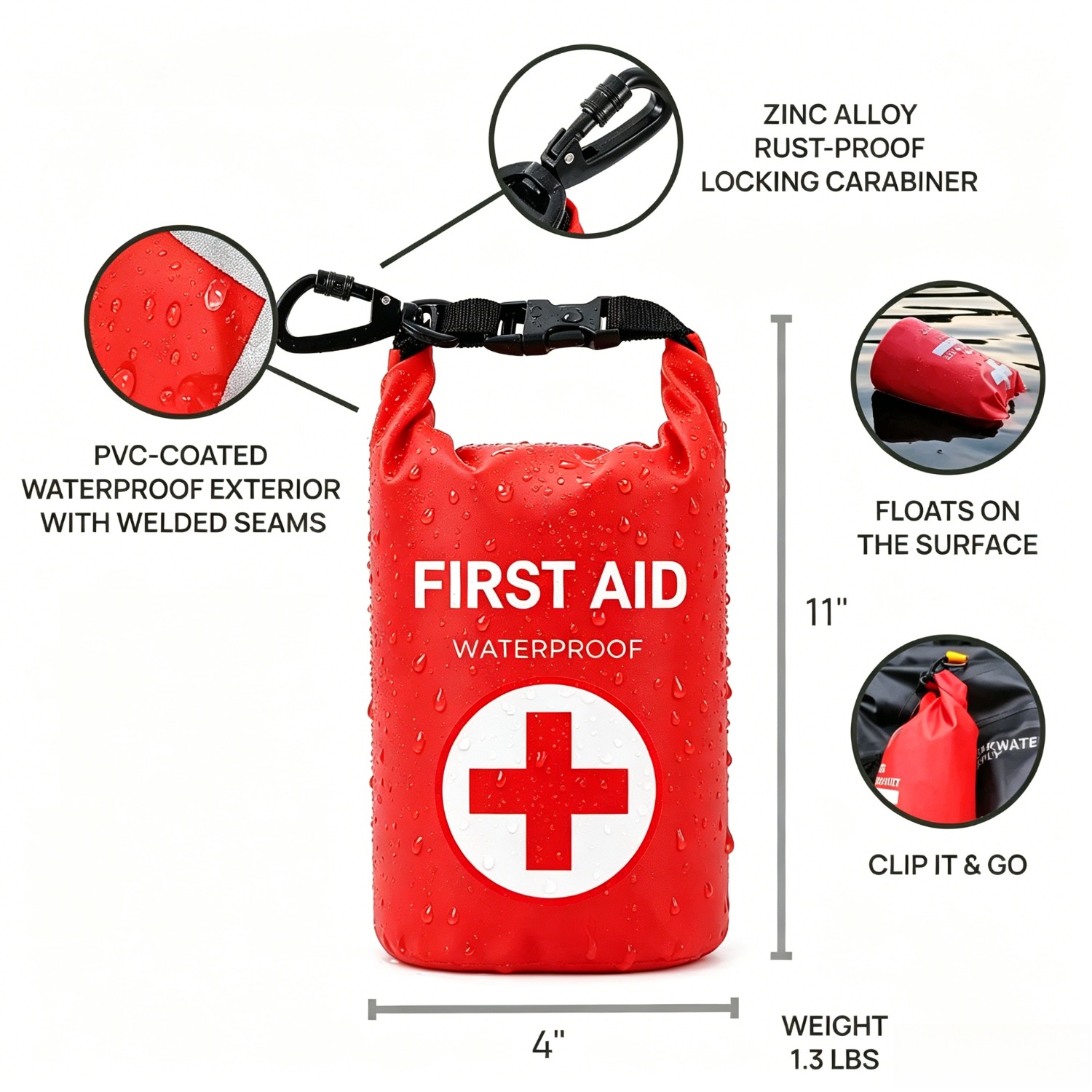 2L Waterproof First Aid Bag Ro – обзор и цена Fishing Kayak Storage Bag