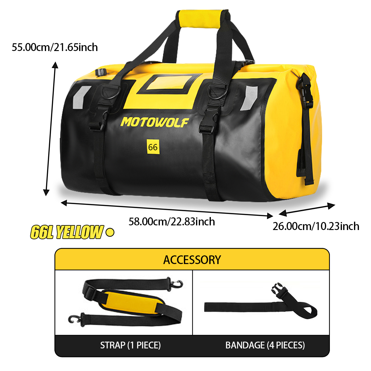 Waterproof Duffel Bag 40L/66L  – обзор и цена Fishing Kayak Storage Bag