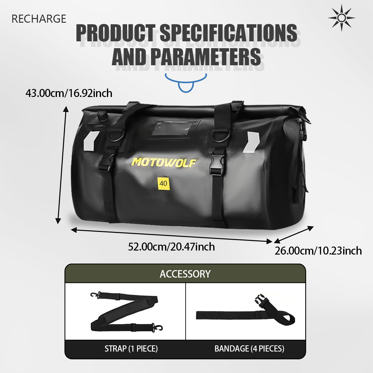 Waterproof Duffel Bag 40L/66L  – обзор и цена Fishing Kayak Storage Bag