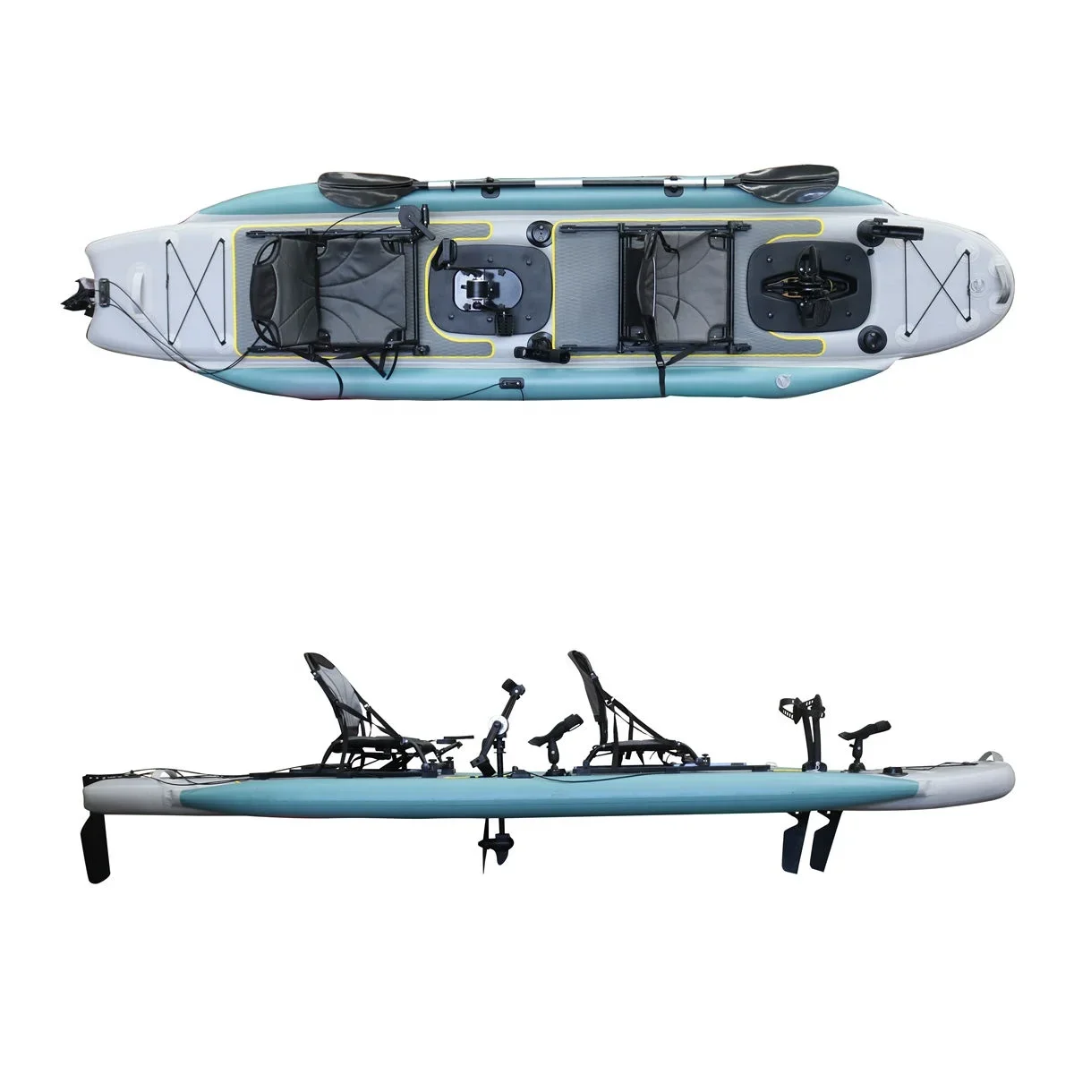 2026 14FT 2-Person Sit-On-Top  – обзор и цена Fishing Kayak Sit In