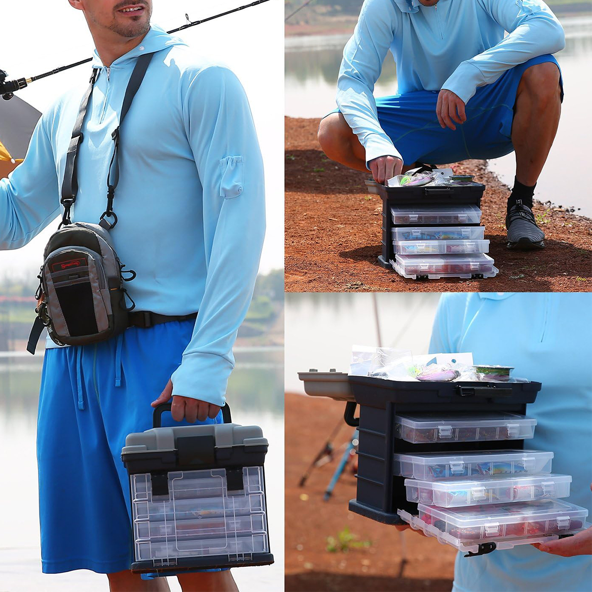 Multifunction Fashing Tackle B – обзор и цена Fishing Kayak Crate