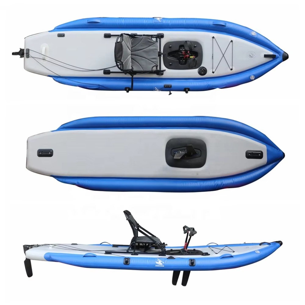 12ft Single Sit-On-Top Inflata – обзор и цена Fishing Kayak Sit In
