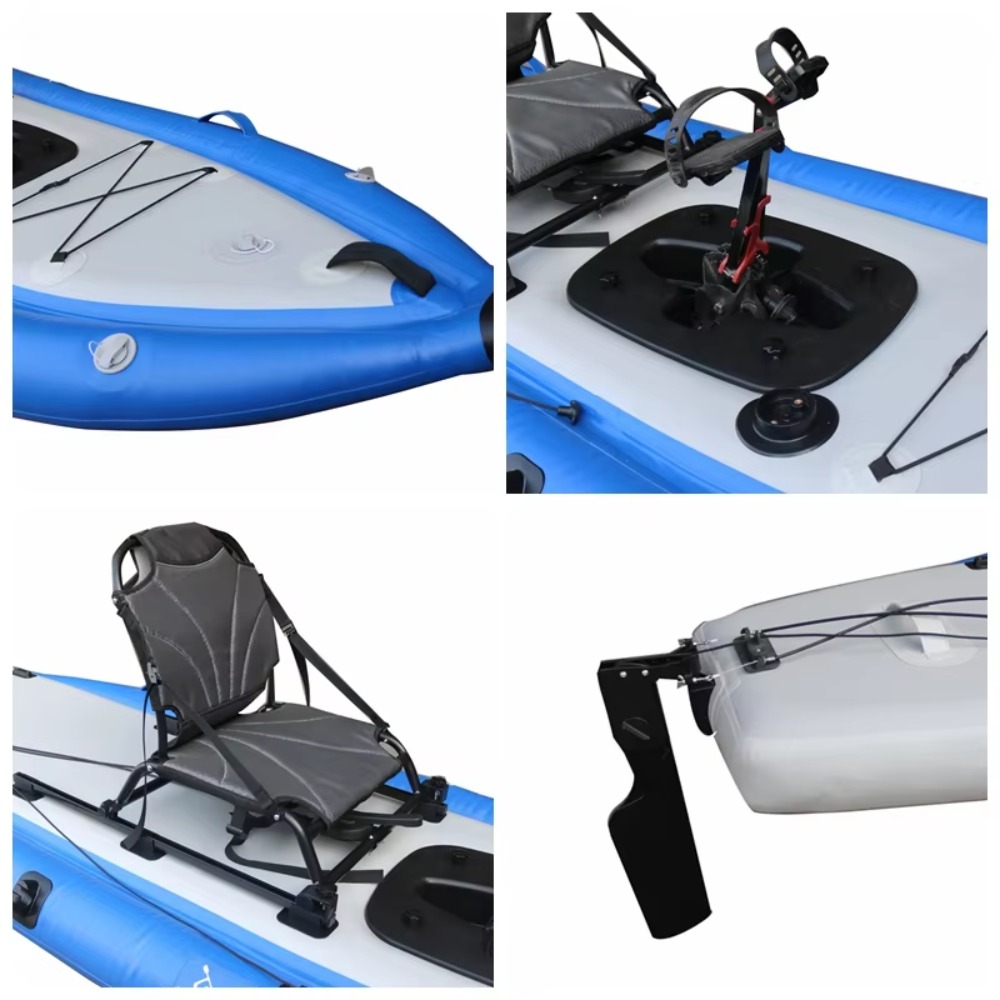 12ft Single Sit-On-Top Inflata – обзор и цена Fishing Kayak Sit In