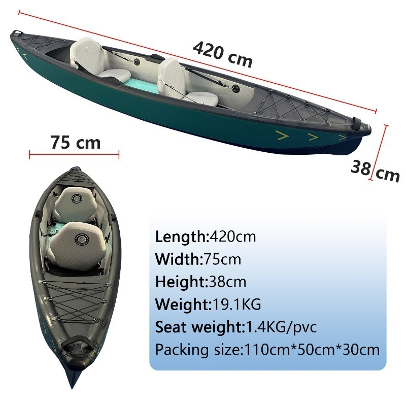 New Design 4.2m Portable Infla – обзор и цена Fishing Kayak Inflatable
