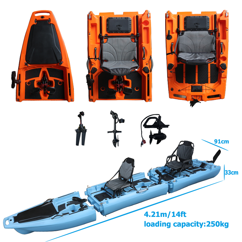 14FT 2 Person Detachable  Peda – обзор и цена Fishing Kayak Sit In