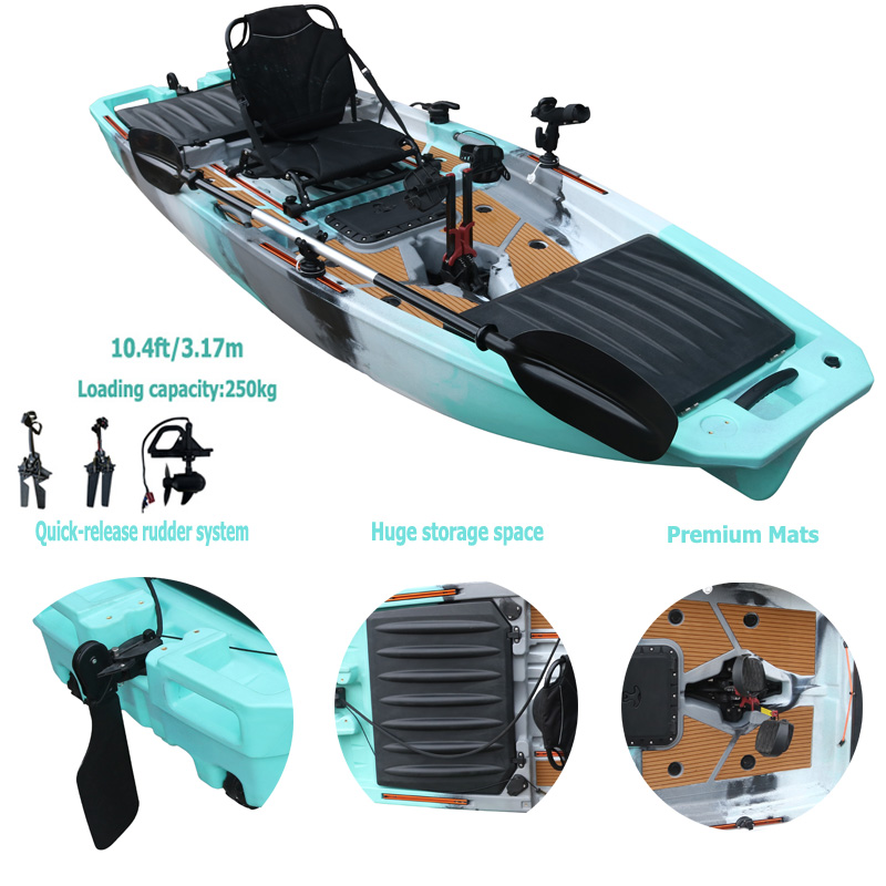 10FT Single Seat LLDPE Sit On  – обзор и цена Fishing Kayak Sit In