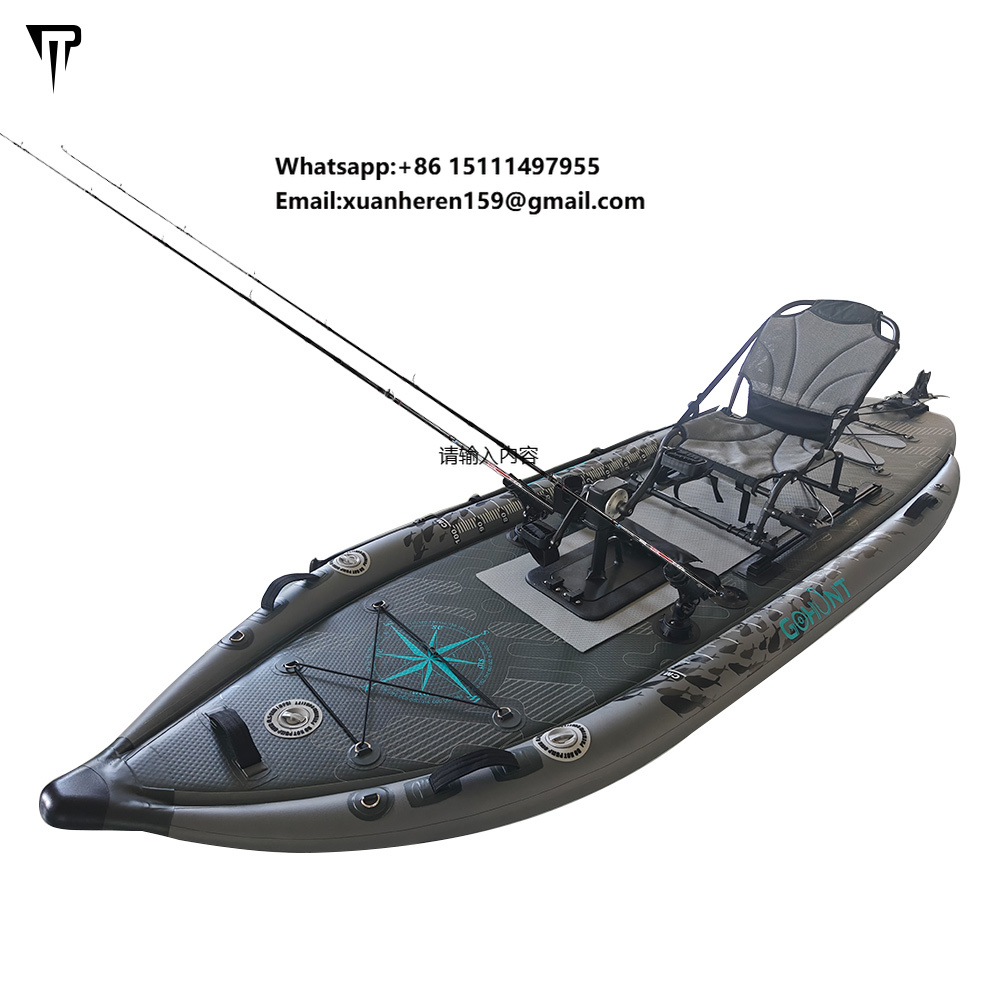 JTRDA 2024 New Inflatable Kaya – обзор и цена Fishing Kayak Pedal Drive