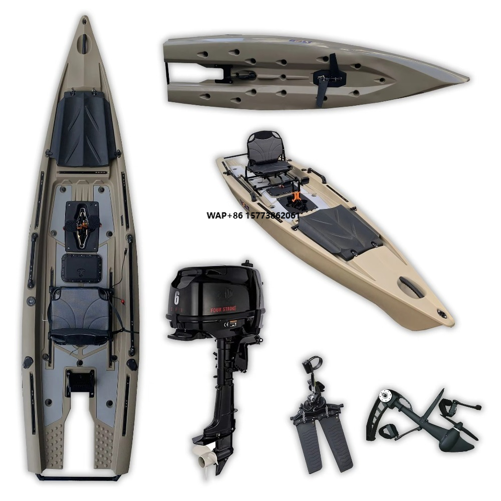 A 6hp 2022 13.12ft Solo Skiff  – обзор и цена Fishing Kayak Pedal Drive
